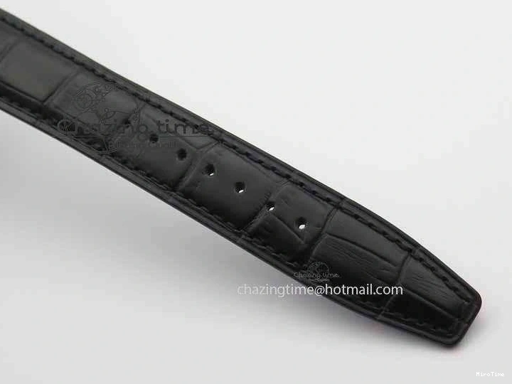 MIROTIME 0415 Portuguese IW3714 Diam ZF V2 1:1 Best Edition Black Dial On Black Leather Strap A79350 (Slim Movement) Lightweight 7245